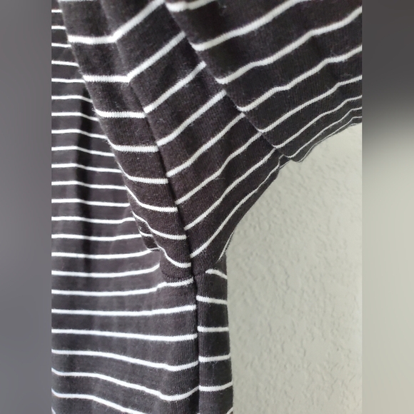 J.crew Factory striped mockneck ribbed top size M - Picture 6 of 14